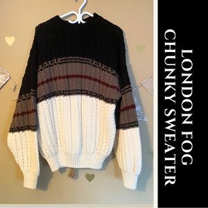 London Fog Chunky Knit Sweater